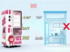 Soft Serve Ice Cream Vending Machine vs Traditional Ice Cream Shop: Profit & Cost Comparison